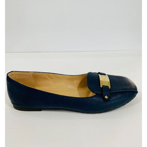 Kenneth Cole Reaction Flash Time  Navy Leather Flat - Women's Size , - Picture 6 of 8